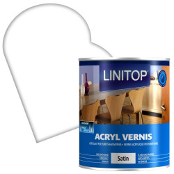 Vernis pour meuble Acryl satiné 0,75 L LINITOP