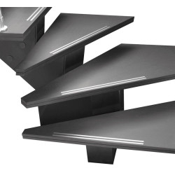 Escalier Gomera 1/4 tournant gauche SOGEM marches alu | SOGEM Escalier Gomera 1/4 tournant gauche SOGEM marches alu | SOGEM