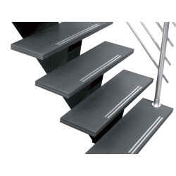 Escalier Gomera droit SOGEM marches alu - Escalier fixe | SOGEM