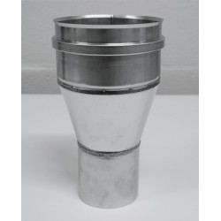 Réduction pour poêle à pellets inox Ø 100 mm EUROTIP