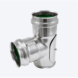 Té 90° poêle à pellets inox Ø 80mm EUROTIP – Visibilité | EUROTIP

