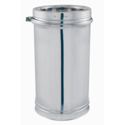 Buse double paroi Ø 125 mm x 1 m EUROTIP