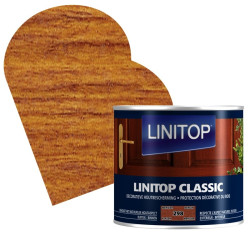 Lasure Classique Merisier 0,5L LINITOP – Protection du bois | LINITOP