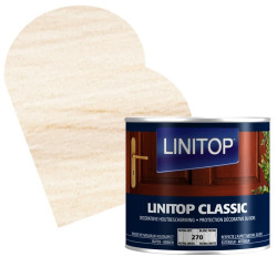 Lasure Classic Blanc Patiné 0,5L LINITOP – Protection Bois | LINITOP