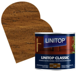 Lasure Classique Noyer 0,5L LINITOP – Protection Bois | LINITOP