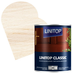 Lasure classique blanche patinée 1 L LINITOP – Protection du bois | LINITOP