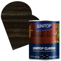 Lasure Classique Ébène 1 L LINITOP – Protection du bois | LINITOP