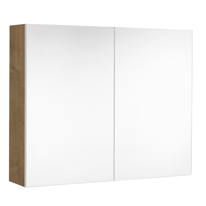 Armoire de toilette Marny avec 2 portes chêne arlington 80 cm ALLIBERT