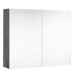 Armoire de toilette Marny avec 2 portes béton foncé 80 cm ALLIBERT