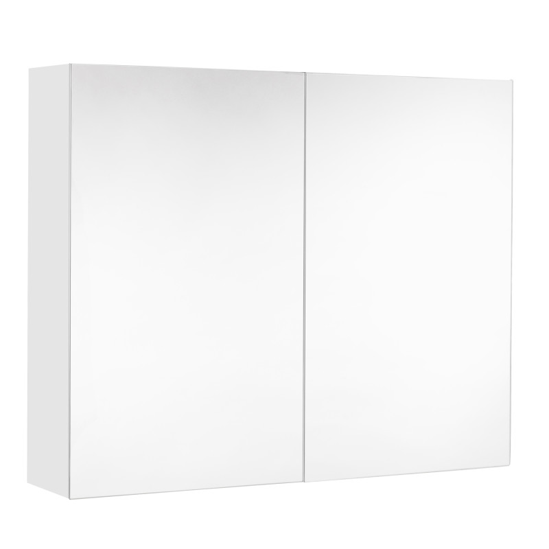 Armoire de toilette Look avec 2 portes blanc brillant 80 cm ALLIBERT