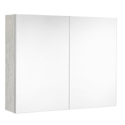 Armoire de toilette Look 80cm Béton Clair – Rangement Élégant | ALLIBERT