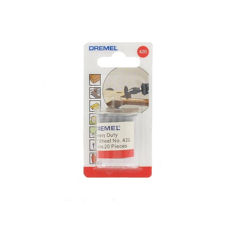 Disque à tronçonner DREMEL 24mm – Lot de 20 | DREMEL
 Disque à tronçonner DREMEL 24mm – Lot de 20 | DREMEL