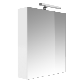 Armoire de toilette Juno avec 2 portes blanc brillant 60 cm ALLIBERT