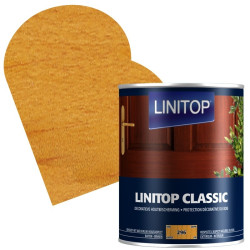 Lasure Classique Wengé 1 L LINITOP – Protection du bois | LINITOP