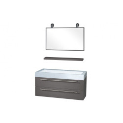 Ensemble salle de bain Force gris 100cm – Élégance | DIFFERNZ