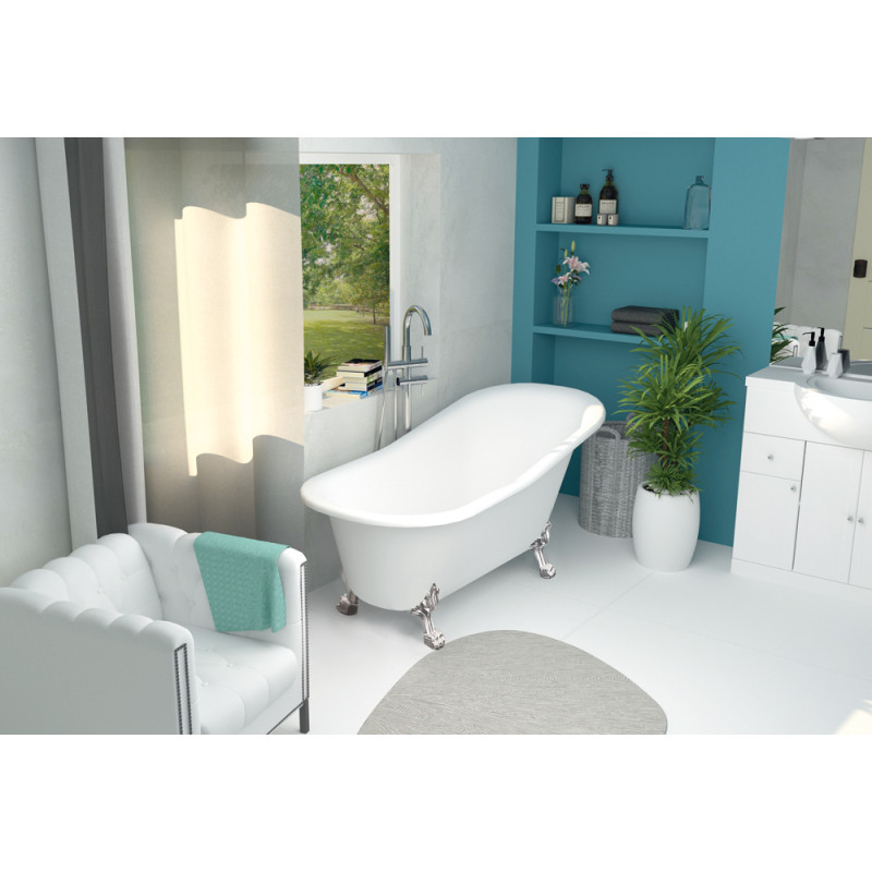 Baignoire îlot Retro 1900 170 x 75 cm ONDÉE Baignoire îlot Retro 1900 170 x 75 cm ONDÉE
