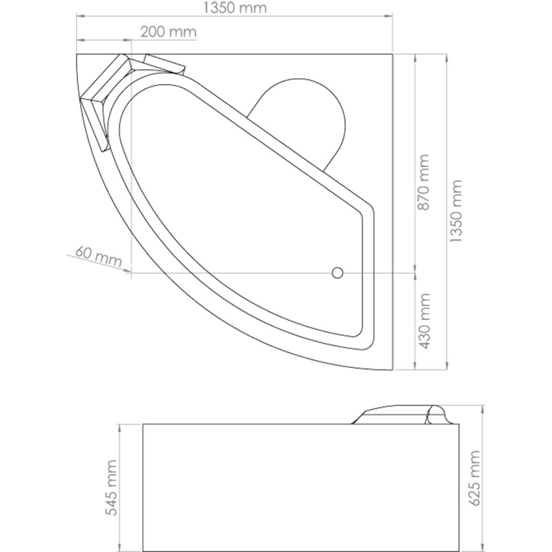Tablier de baignoire Fany 135 cm ONDÉE