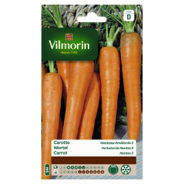 Semences de carotte Nantaises améliorées 3 20 g VILMORIN