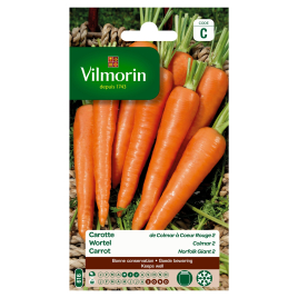 Semences de carotte Colmar à Coeur Rouge 2 6 g VILMORIN