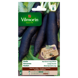 Semences de radis Noir Gros Long d'Hiver VILMORIN