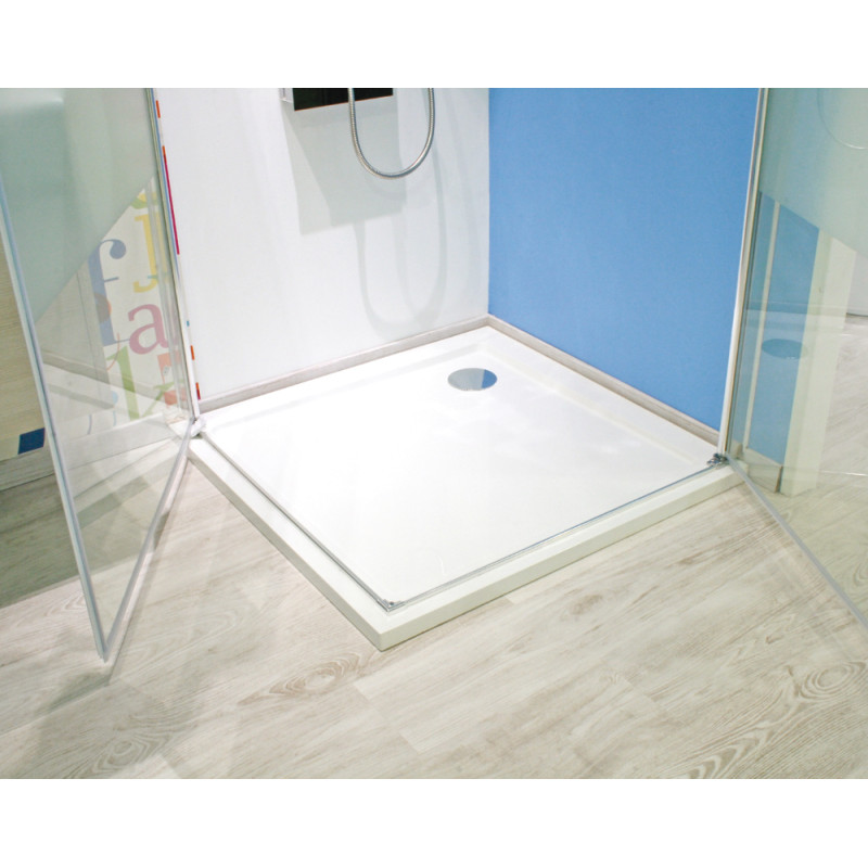 Receveur de douche Bull blanc carré 80 x 80 cm ONDÉE Receveur de douche Bull blanc carré 80 x 80 cm ONDÉE