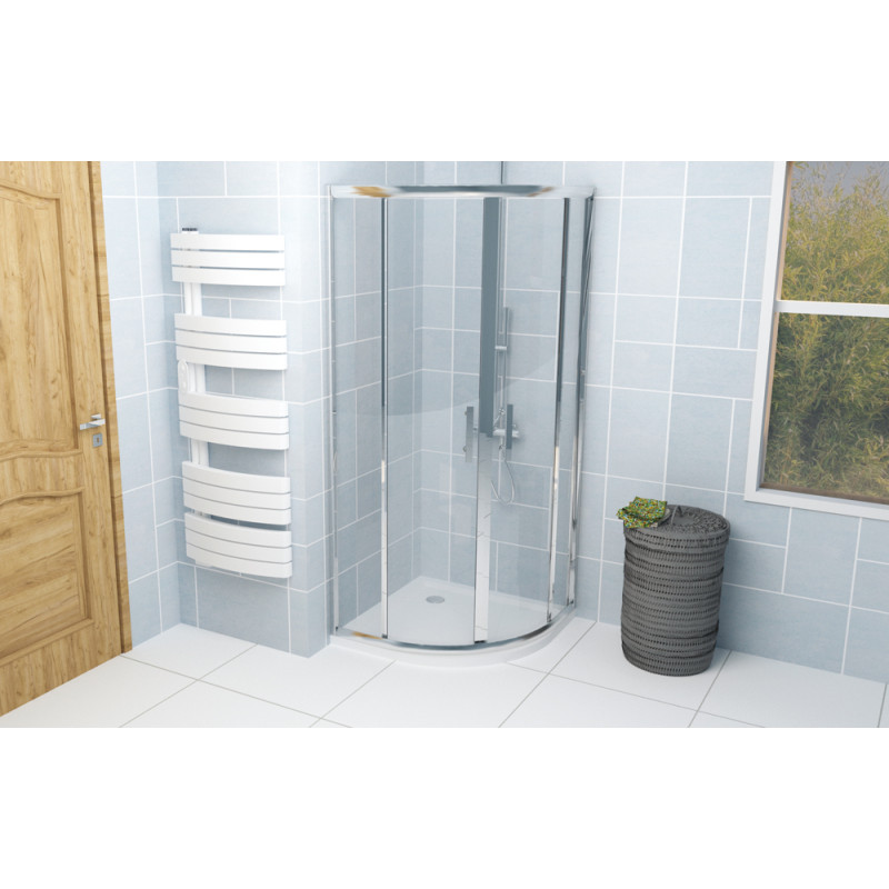 Receveur de douche Bull blanc 1/4 de rond 90 cm ONDÉE Receveur de douche Bull blanc 1/4 de rond 90 cm ONDÉE