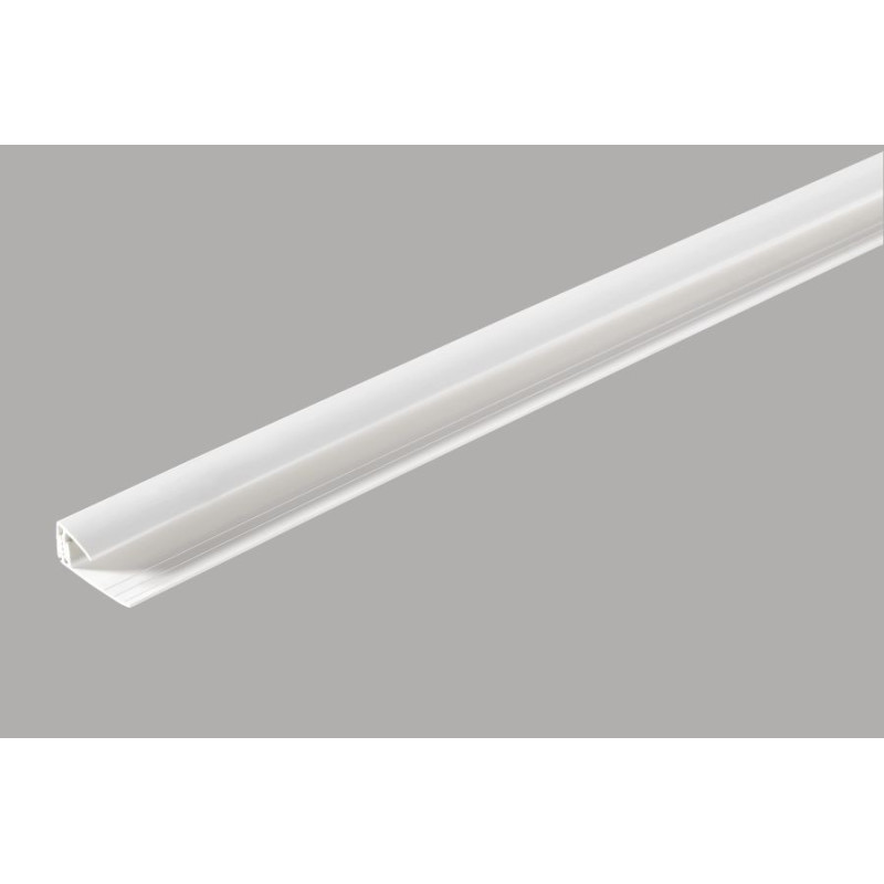 Moulure de départ PVC blanche 260 cm DUMAPLAST