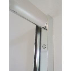 Porte de douche pivotante blanche Shiva 80 x 190 cm ONDÉE Porte de douche pivotante blanche Shiva 80 x 190 cm ONDÉE