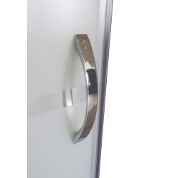 Porte de douche pivotante blanche Shiva 80 x 190 cm ONDÉE Porte de douche pivotante blanche Shiva 80 x 190 cm ONDÉE