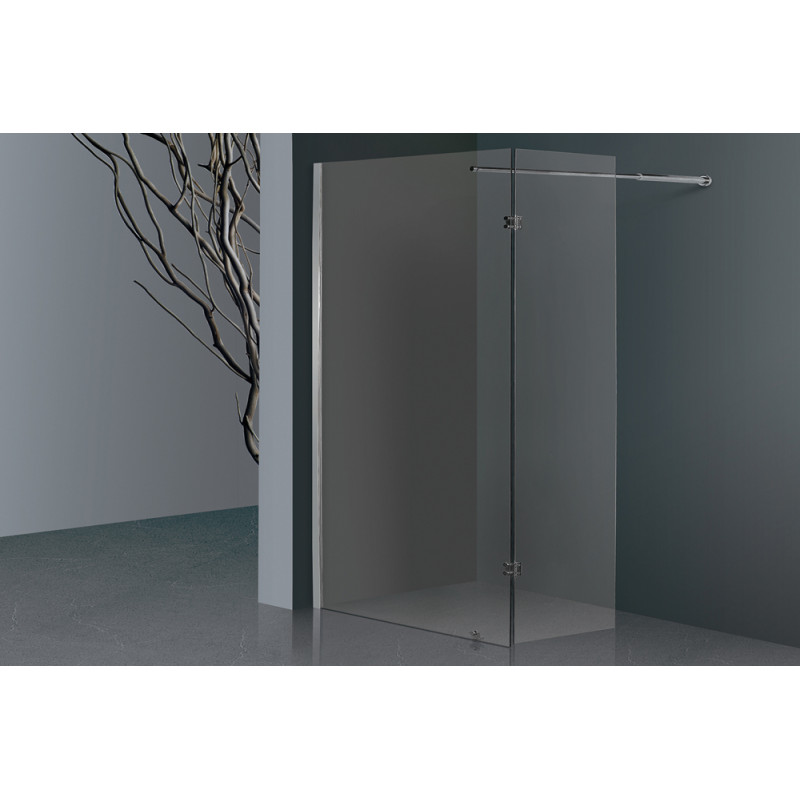 Paroi de douche transparente avec volet Cariba 120 + 40 x 210 cm ONDÉE