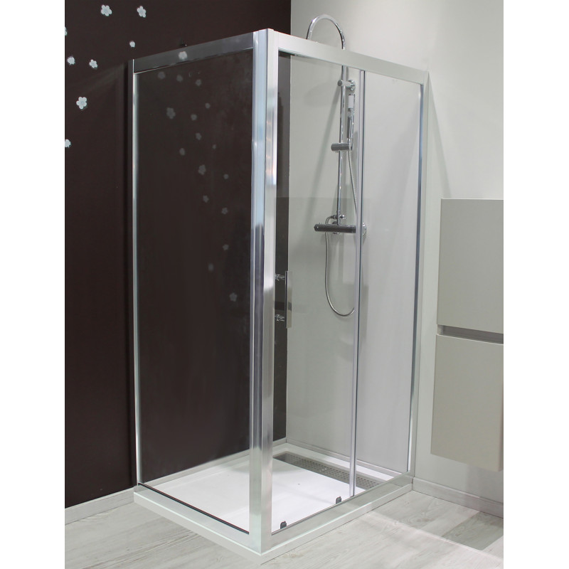 Paroi de douche fixe Ekla 90 x 185 cm ONDÉE Paroi de douche fixe Ekla 90 x 185 cm ONDÉE