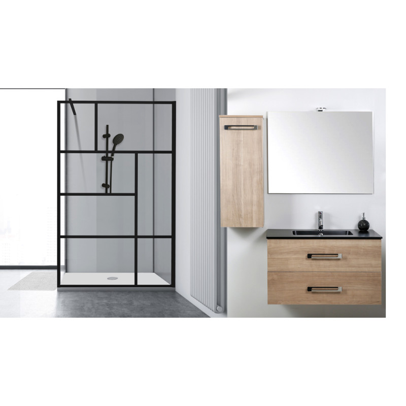 Paroi de douche Fabrilia 90 x 200 cm ONDÉE Paroi de douche Fabrilia 90 x 200 cm ONDÉE