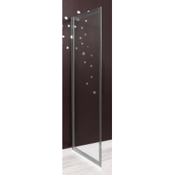 Paroi de douche fixe chrome Napa 90 x 195 cm ONDÉE