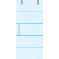 Porte coulissante en verre sécurit Thytan Sliding Moderno 215 x 93 cm THYS