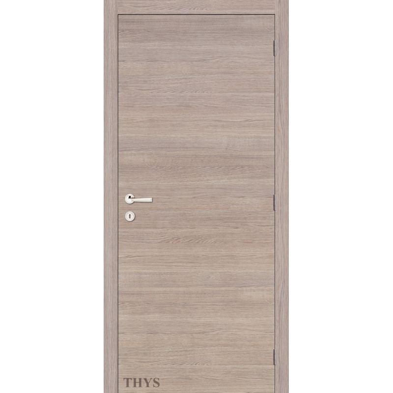 Bloc-porte fini S63 Laminado lisse Chêne gris horizontale