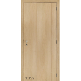 Bloc-porte fini S10 avec planches verticales chêne real oak 78 x 201,5 cm THYS