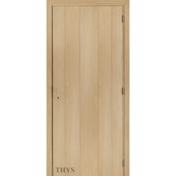 Bloc-porte fini S10 avec planches verticales chêne real oak 78 x 201,5 cm THYS