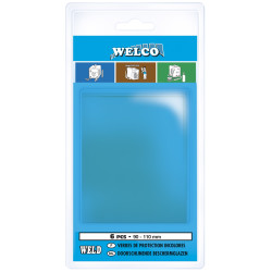 Verre Incolore Masque Soudeur 90x110mm – Lot de 6 Pièces | WELCO