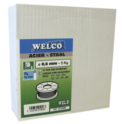Fil de soudure acier Ø 0,8 mm 5 kg – Soudure pro | WELCO