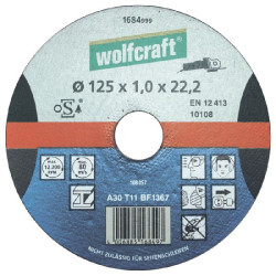 Disque à tronçonner l'Inox WOLFCRAFT