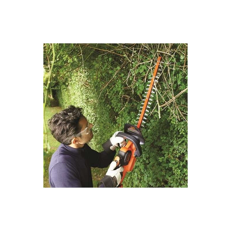 Taille-haie sur accu 18 V Li 4 Ah 50 cm POWERCOMMAND E-DRIVE T- BLACK+DECKER Taille-haie sur accu 18 V Li 4 Ah 50 cm POWERCOMMAND E-DRIVE T- BLACK+DECKER