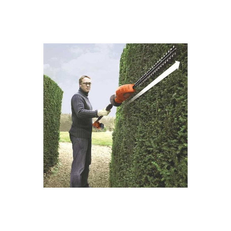Taille-haie sur perche sur accu 18 V Li 2 Ah 43 cm GTC1843L20-QW - BLACK+DECKER