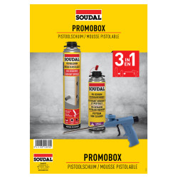 Pack mousse PU et pistolet SOUDAL