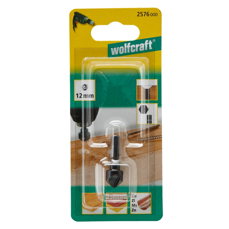 Fraise d'encastrement de tête de vis WOLFCRAFT