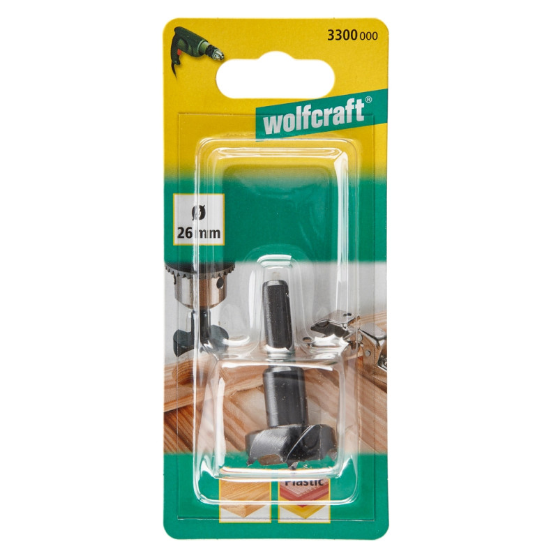 Fraise d'encastrement pour bois en WS WOLFCRAFT