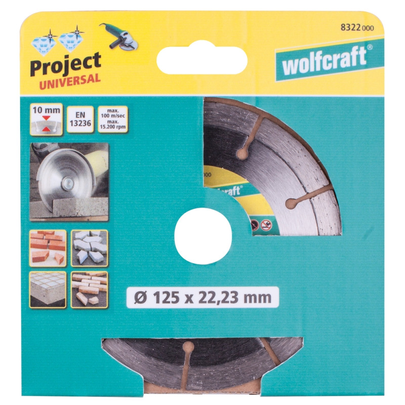 Disque à tronçonner Project Universal en diamant WOLFCRAFT Disque à tronçonner Project Universal en diamant WOLFCRAFT