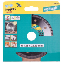 Disque à tronçonner Project Turbo en diamant WOLFCRAFT Disque à tronçonner Project Turbo en diamant WOLFCRAFT