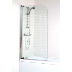 Paroi de baignoire avec sérigraphie Ilas 80 x 140 cm ONDÉE