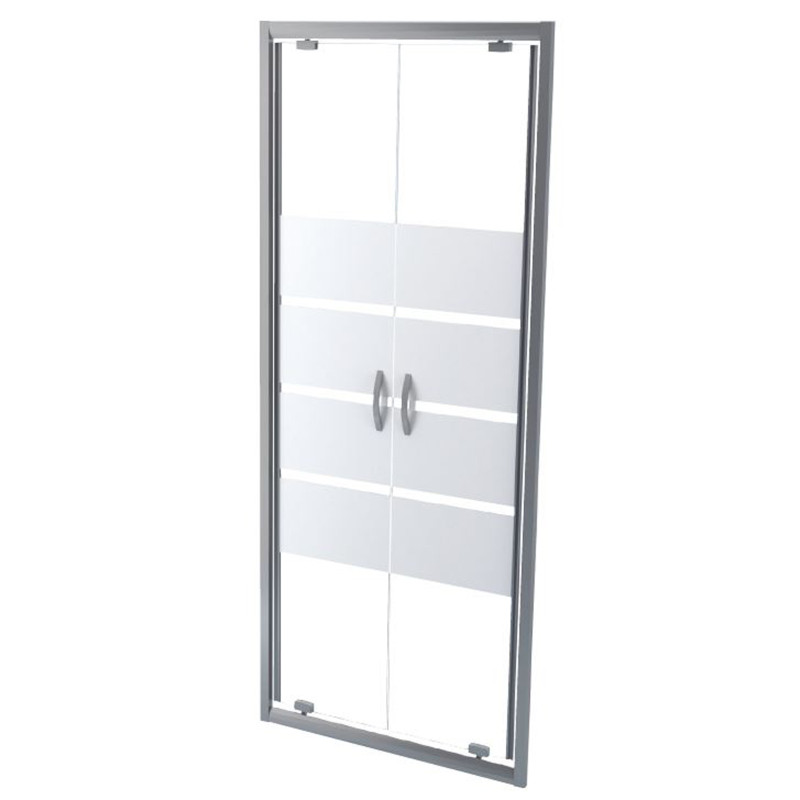 Porte de douche battante chrome Shiva 90 x 190 cm ONDÉE Porte de douche battante chrome Shiva 90 x 190 cm ONDÉE