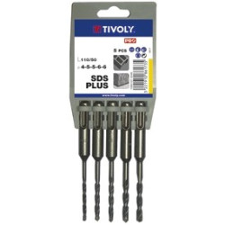 Foret SDS+ 110 mm 5 pièces TIVOLY – Perçage précis | TIVOLY